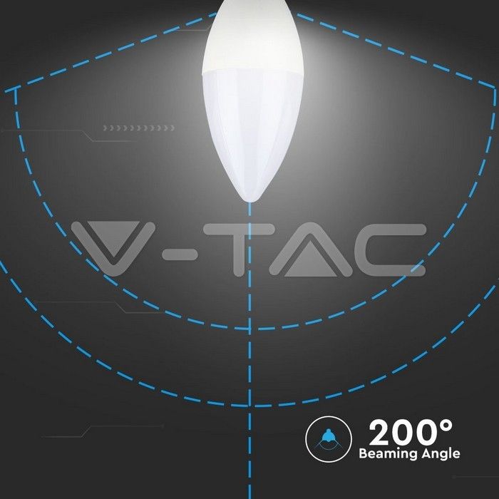 lampadina led v-tac vt-226 5,5w e14 candela 3000k samsung chip - dettaglio 3