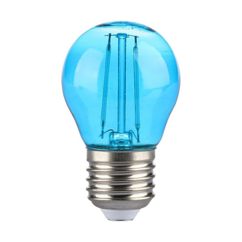 lampadina led a filamento v-tac vt-2132-b-n e27 2w g45 blu