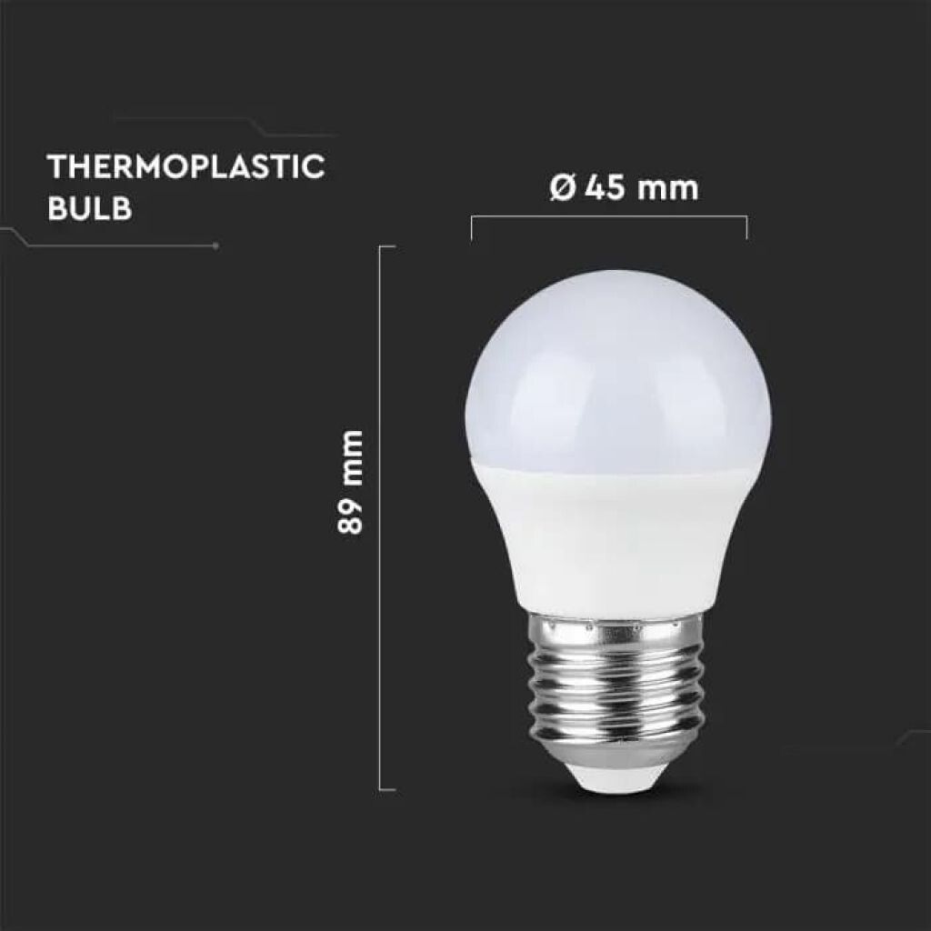 lampadina led v-tac vt-290 e27 6,5w g45 4000k chip samsung - dettaglio 2