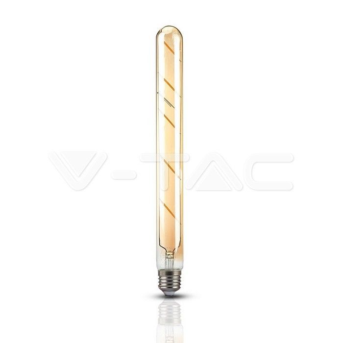 lampadina led v-tac vt-2005 t30 e27 5w filamento amber 2200k