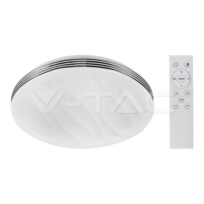 plafoniera led v-tac vt-8403 40w 3 in 1 dimmerabile con telecomando