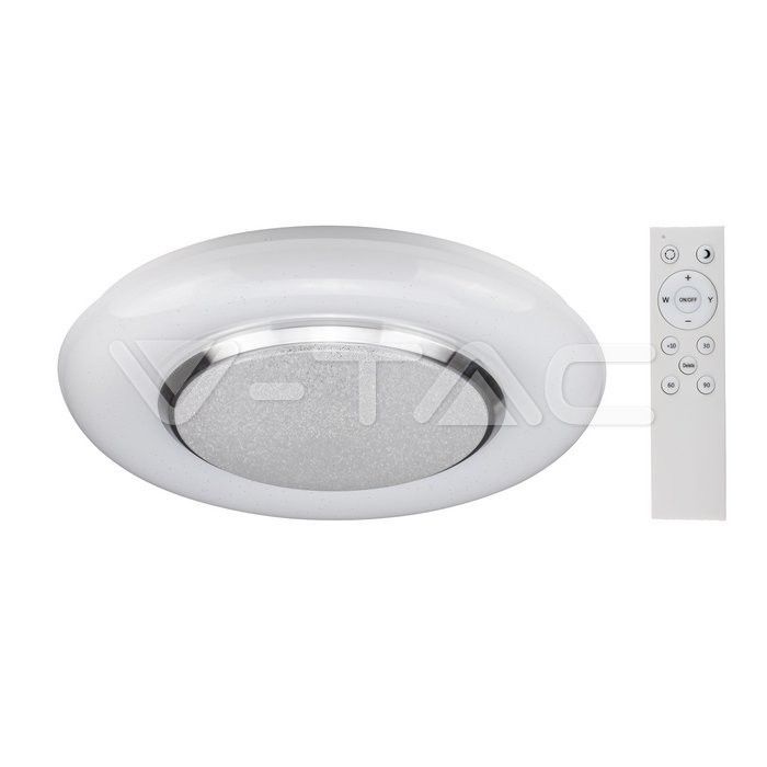 plafoniera led v-tac vt-8504 60w cct dimmerabile con telecomando