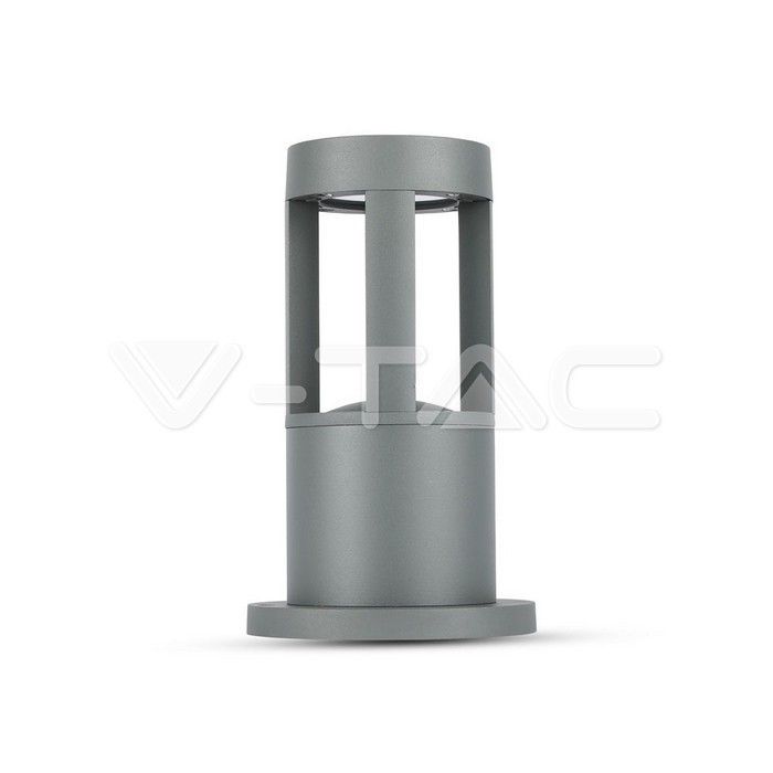 paletto led v-tac vt-830 10w grigio 6400k ip65 - dettaglio 2