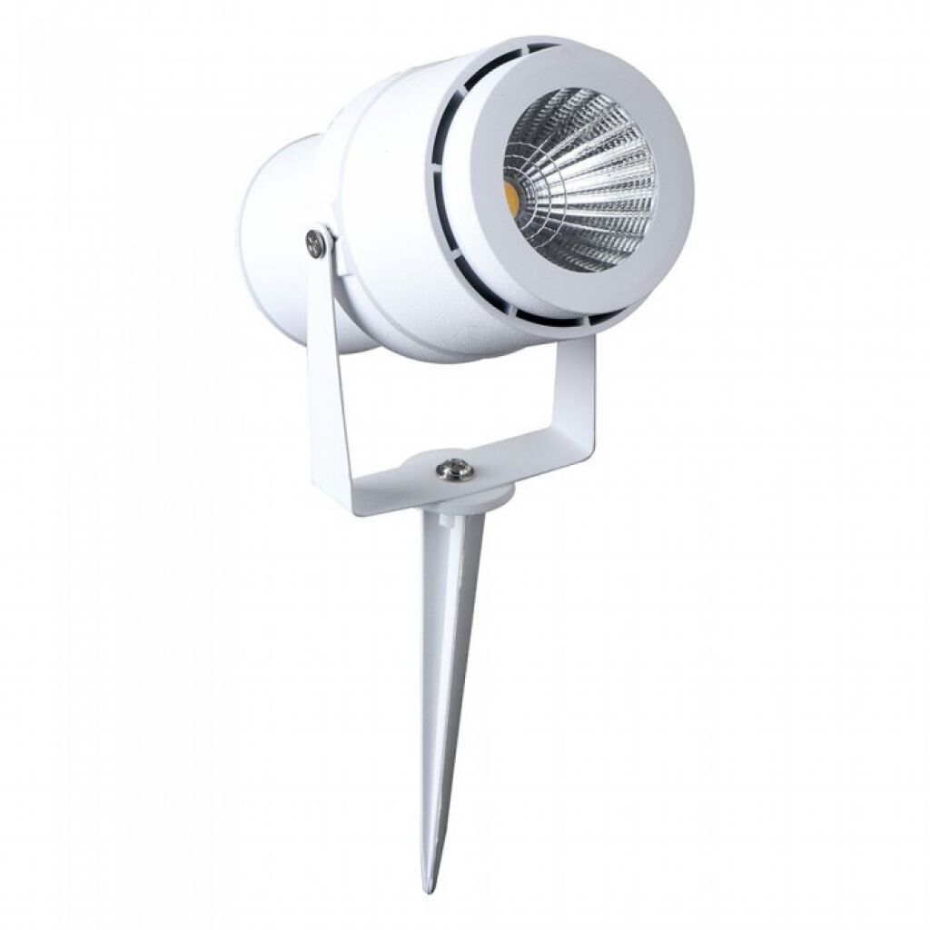 faretto led da giardino v-tac vt-857 12w verde con picchetto bianco ip65 - dettaglio 3