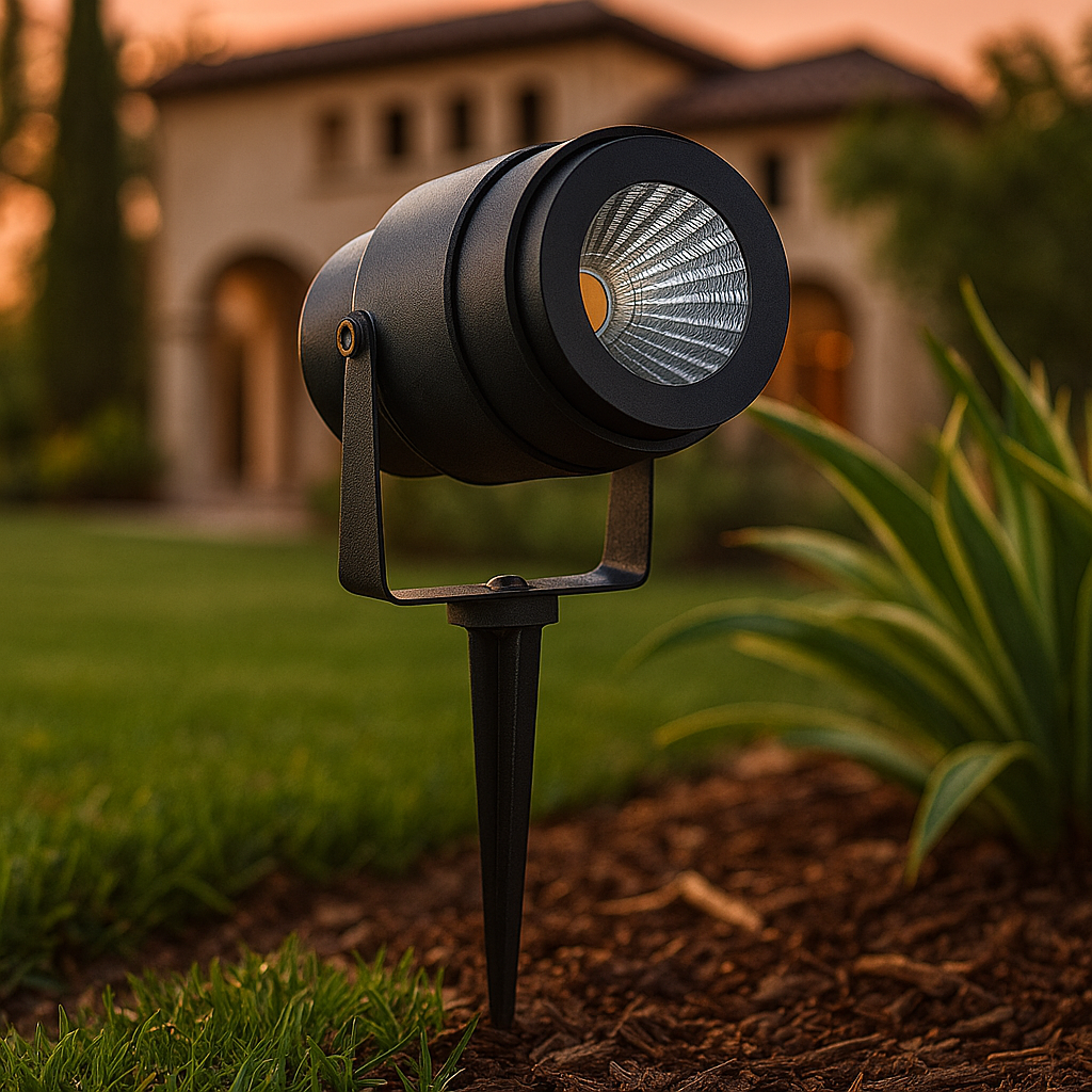 picchetto led da giardino v-tac vt-857 grigio 12w 4000k ip65