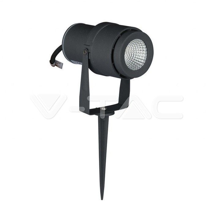 picchetto led da giardino v-tac vt-857 grigio 12w 4000k ip65 - dettaglio 3