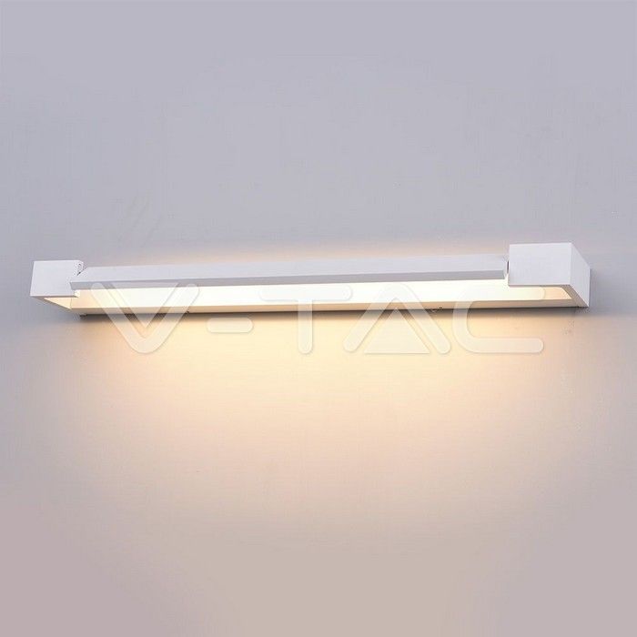 applique led v-tac vt-819-w 18w bianca ip44 3000k orientabile - dettaglio 3
