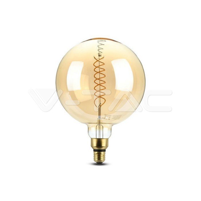 lampadina led a filamento v-tac vt-2158d g200 e27 8w dimmerabile 2000k
