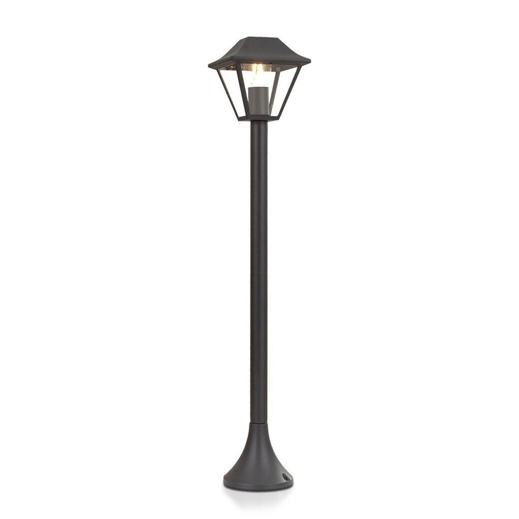 lampione da giardino v-tac vt-845 e27 nero ip44 h 95 cm - dettaglio 2