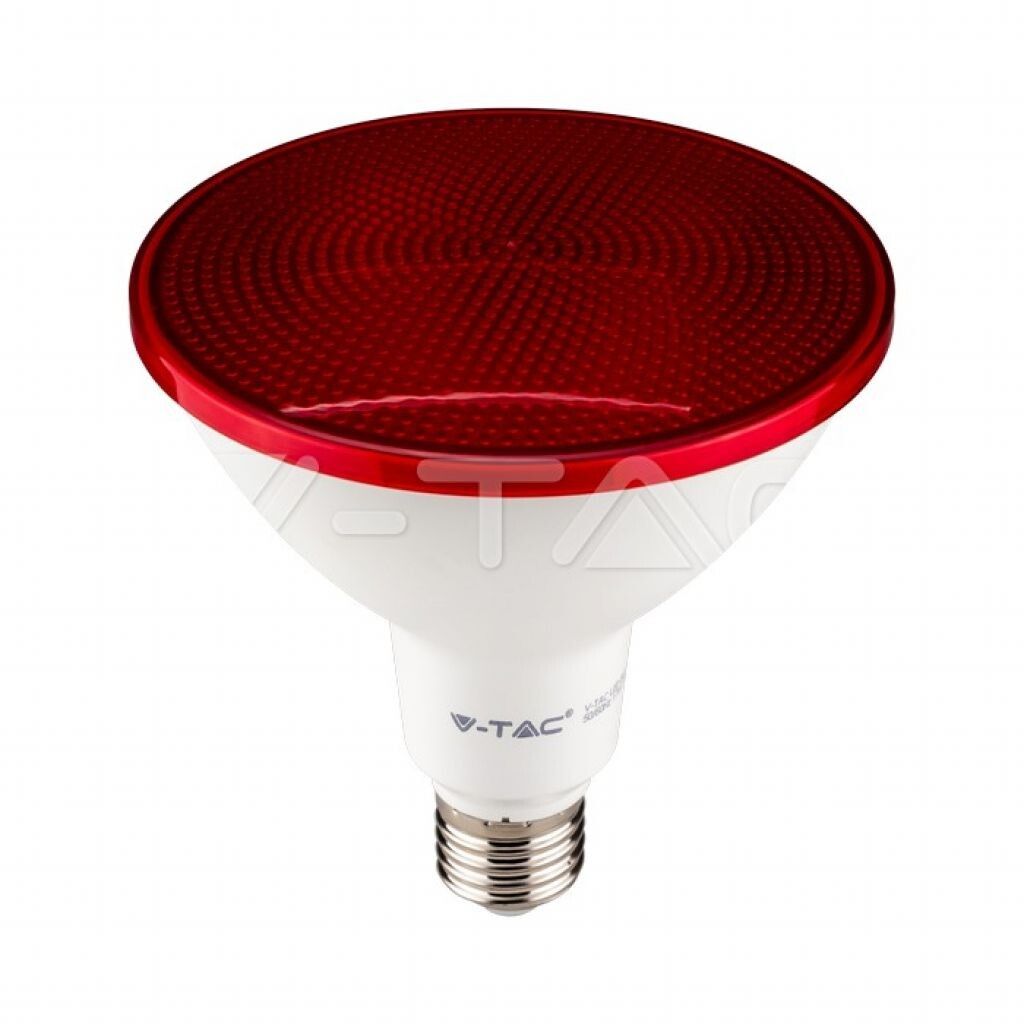 lampadina led e27 v-tac vt-1227 par38 17w rossa