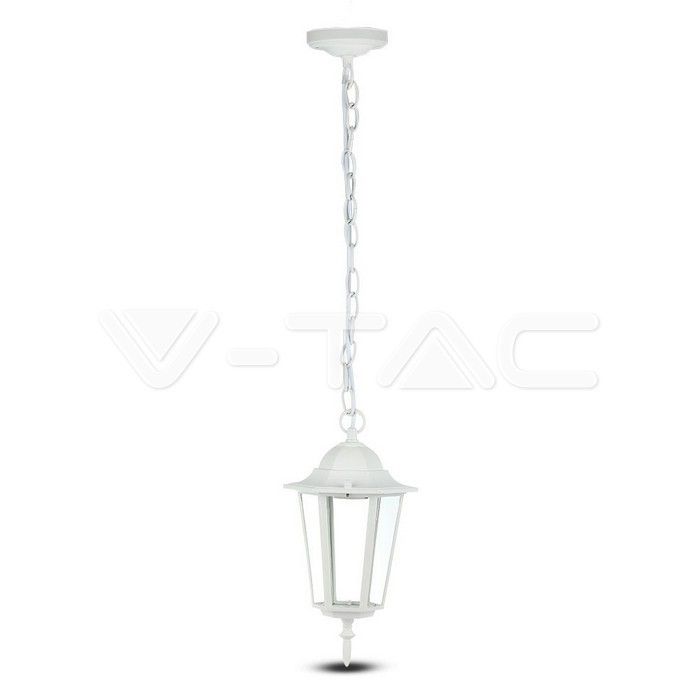 lanterna sospesa da giardino v-tac vt-752 bianca e27 ip44 - dettaglio 2