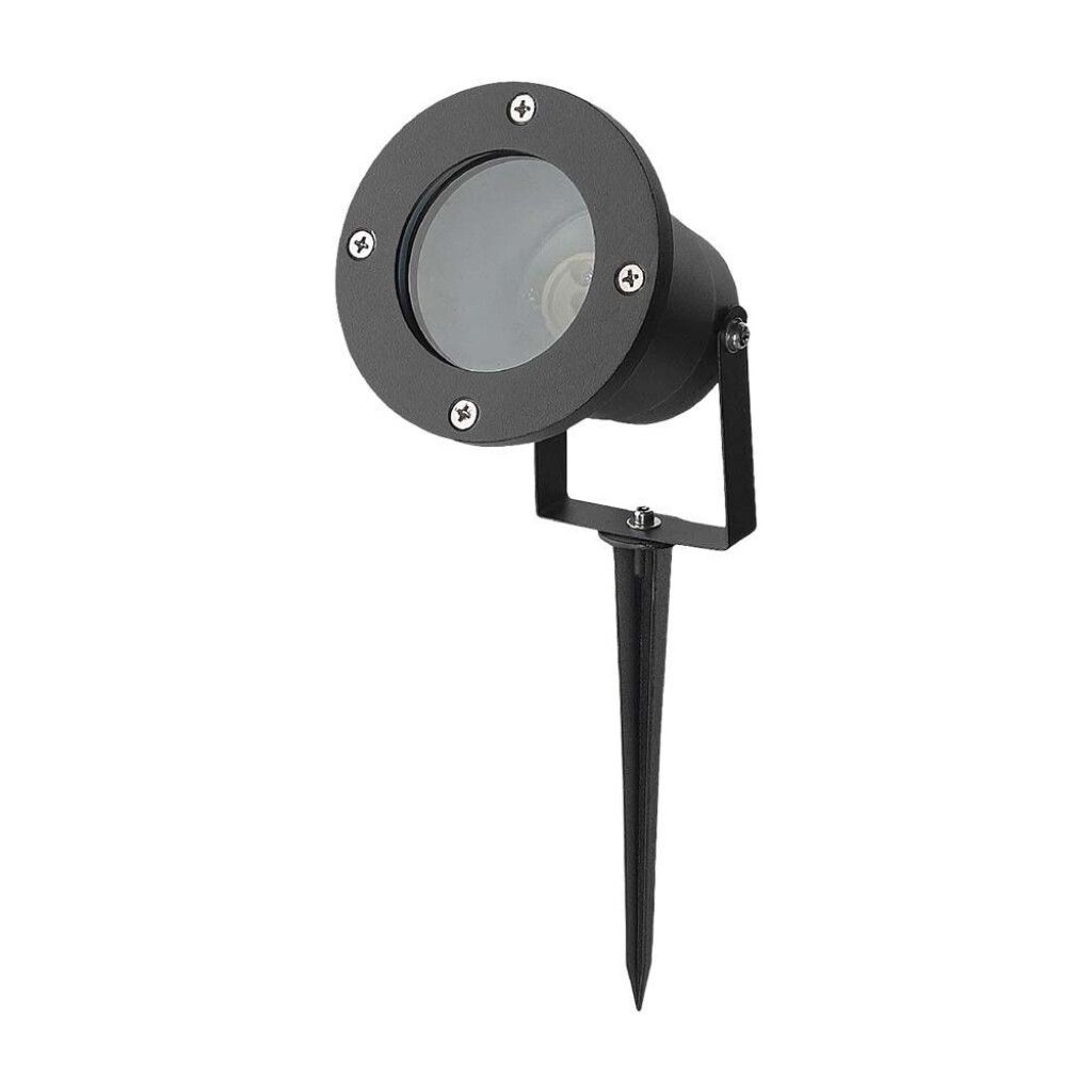picchetto da giardino v-tac vt-7701 gu10 orientabile nero ip65 - dettaglio 2