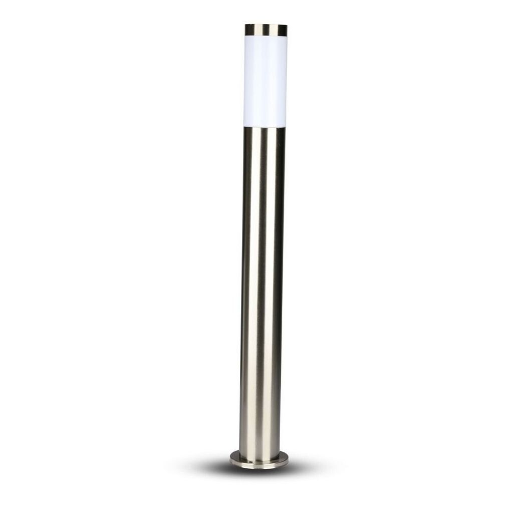 paletto da giardino v-tac vt-838 e27 ip44 in acciaio inox 80 cm - dettaglio 2