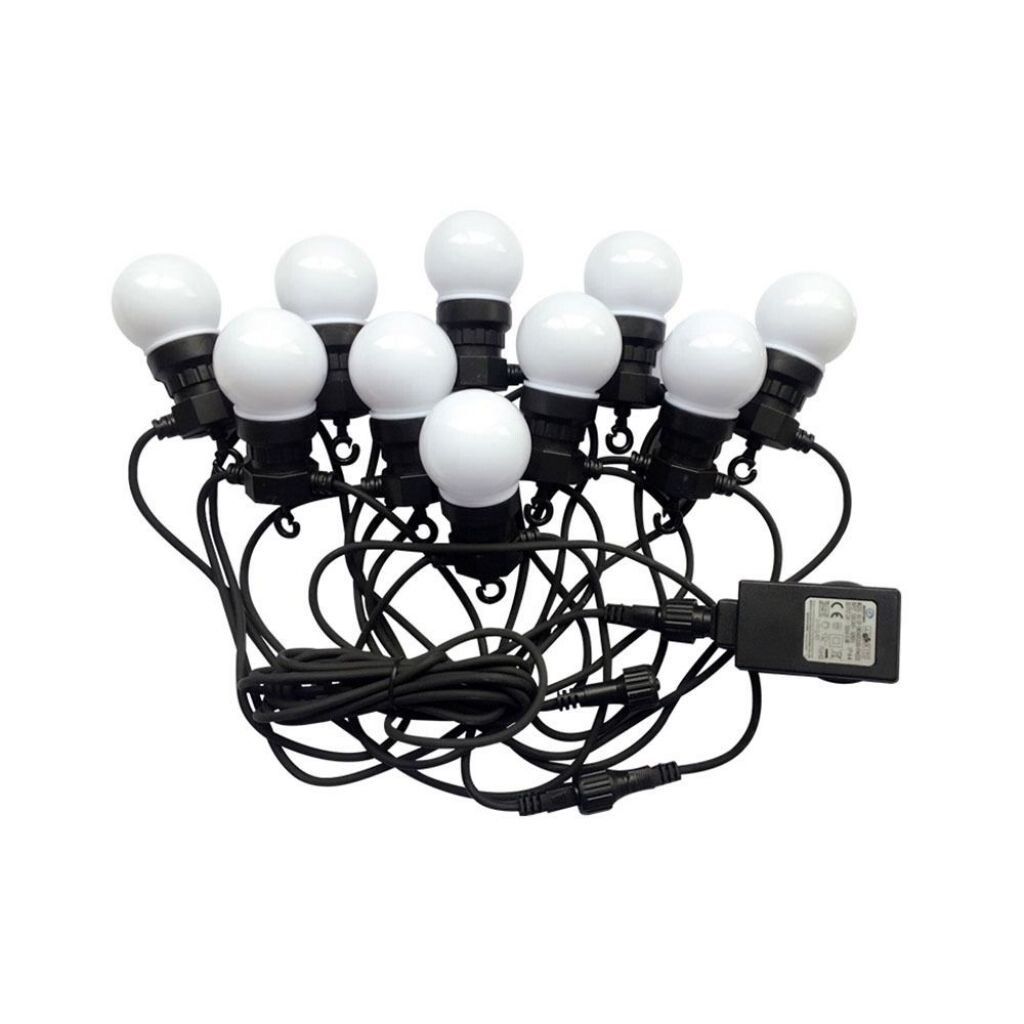 catenaria led v-tac vt-70510 5 m 10 luci bianco freddo 6000k ip44