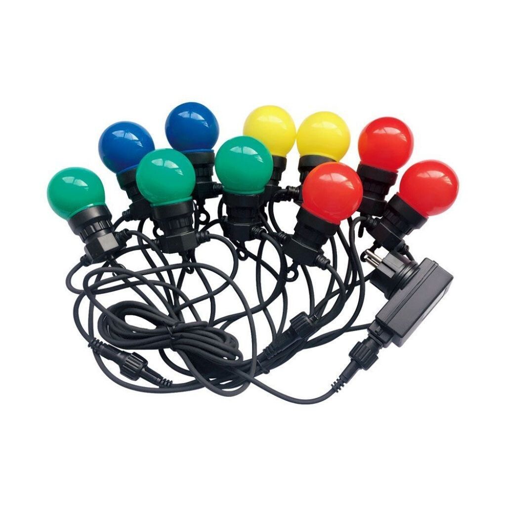 catenaria led v-tac vt-71020 10 m 20 lampadine rgb+giallo ip44 - dettaglio 2