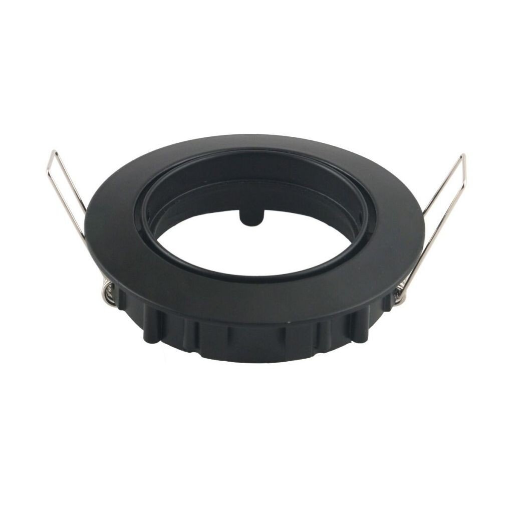 portafaretto da incasso v-tac vt-779-bl gu10 nero orientabile
