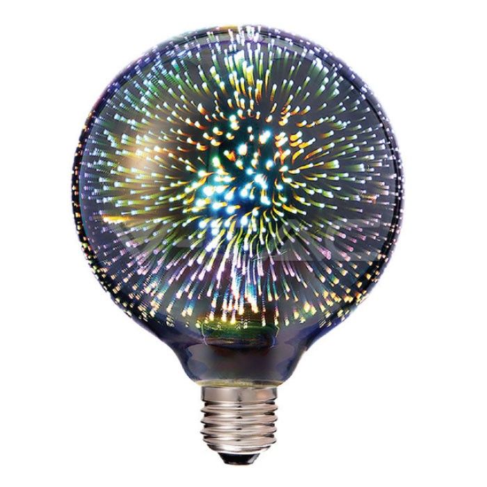 lampadina led v-tac vt-2233 3w e27 3d g125 3000k