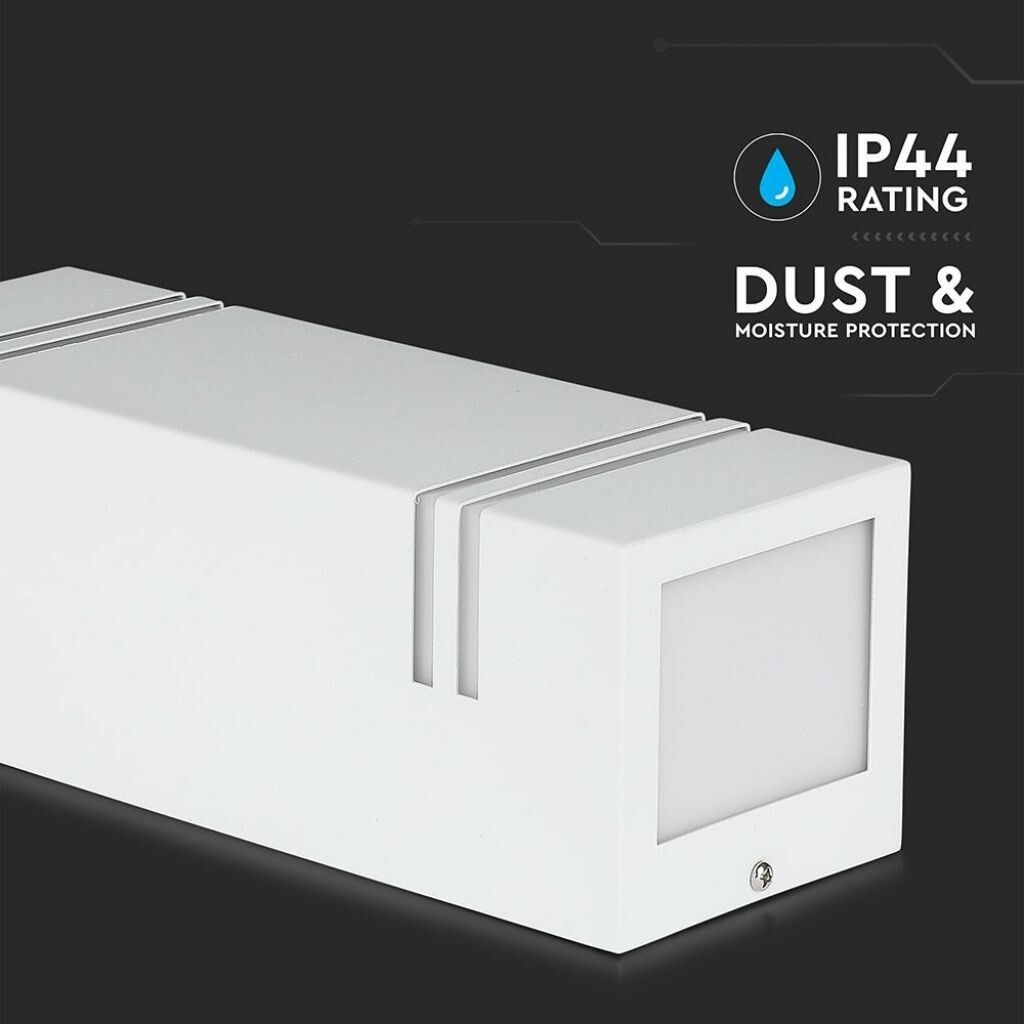 applique da esterno v-tac vt-7662-w 2x gu10 bianca ip44 - dettaglio 3