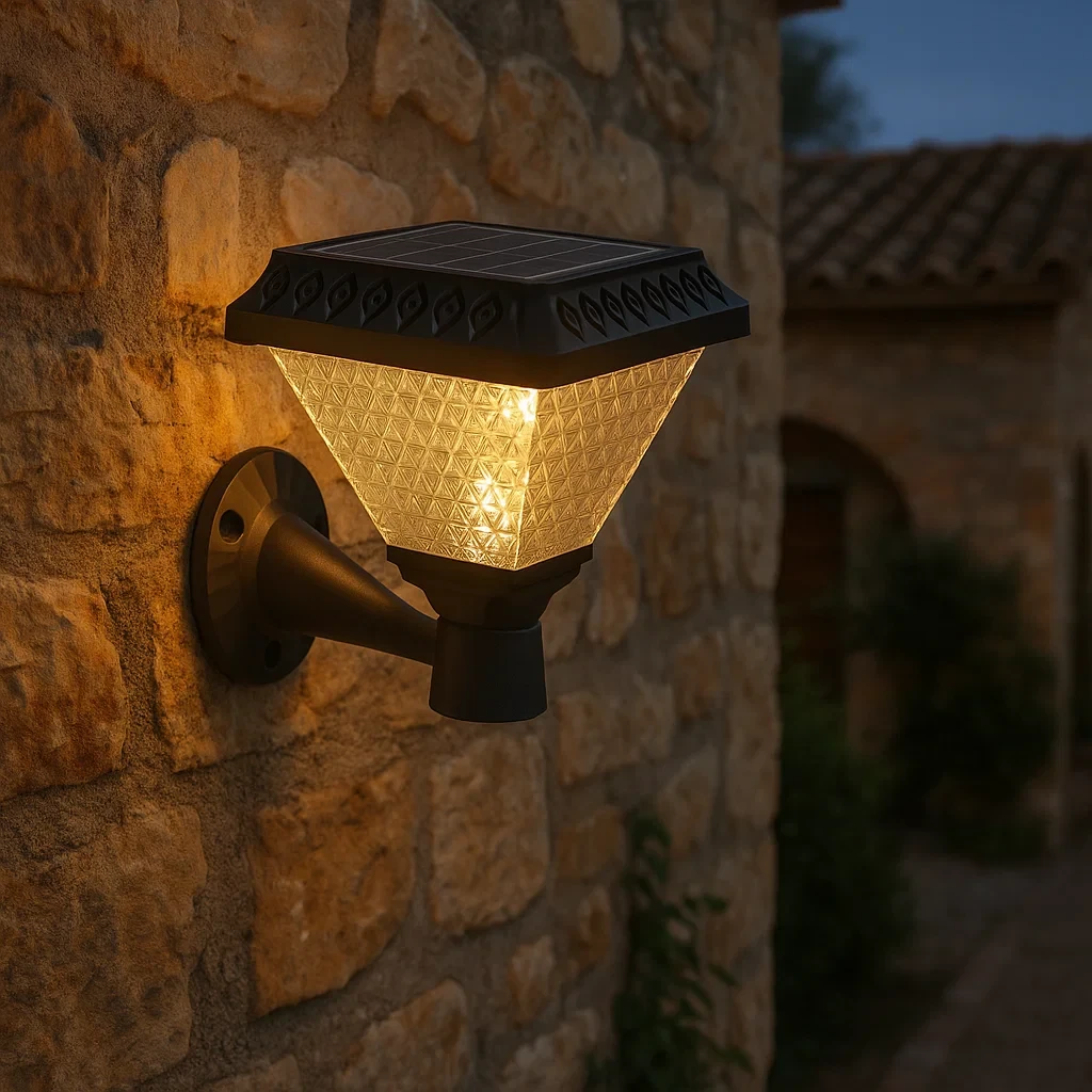 applique solare led v-tac vt-972 0,8w 3in1 con telecomando ip44 nera