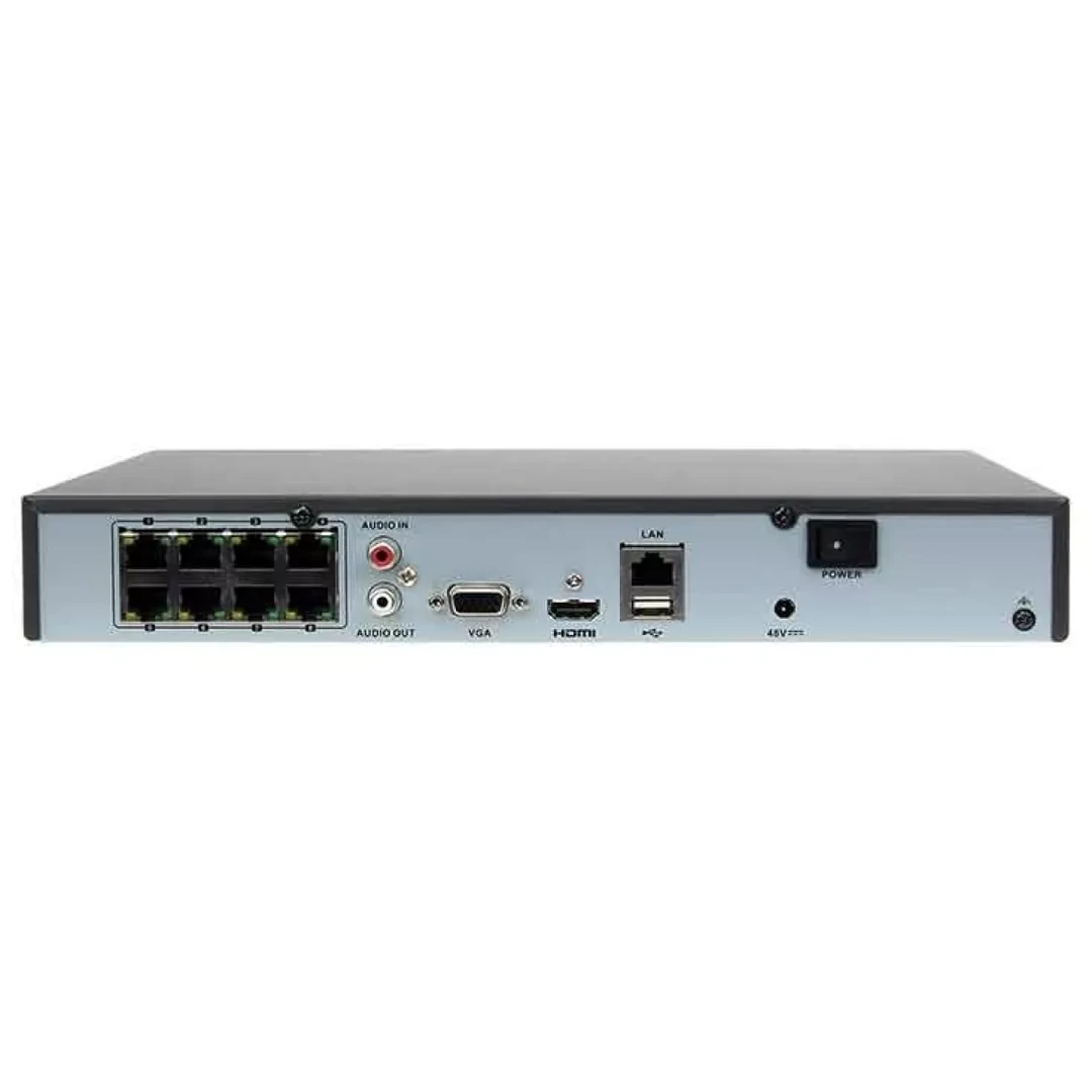 nvr ip hikvision hiwatch hwn-4208mh-8p 8 canali 8 mp con 8 porte poe - dettaglio 2