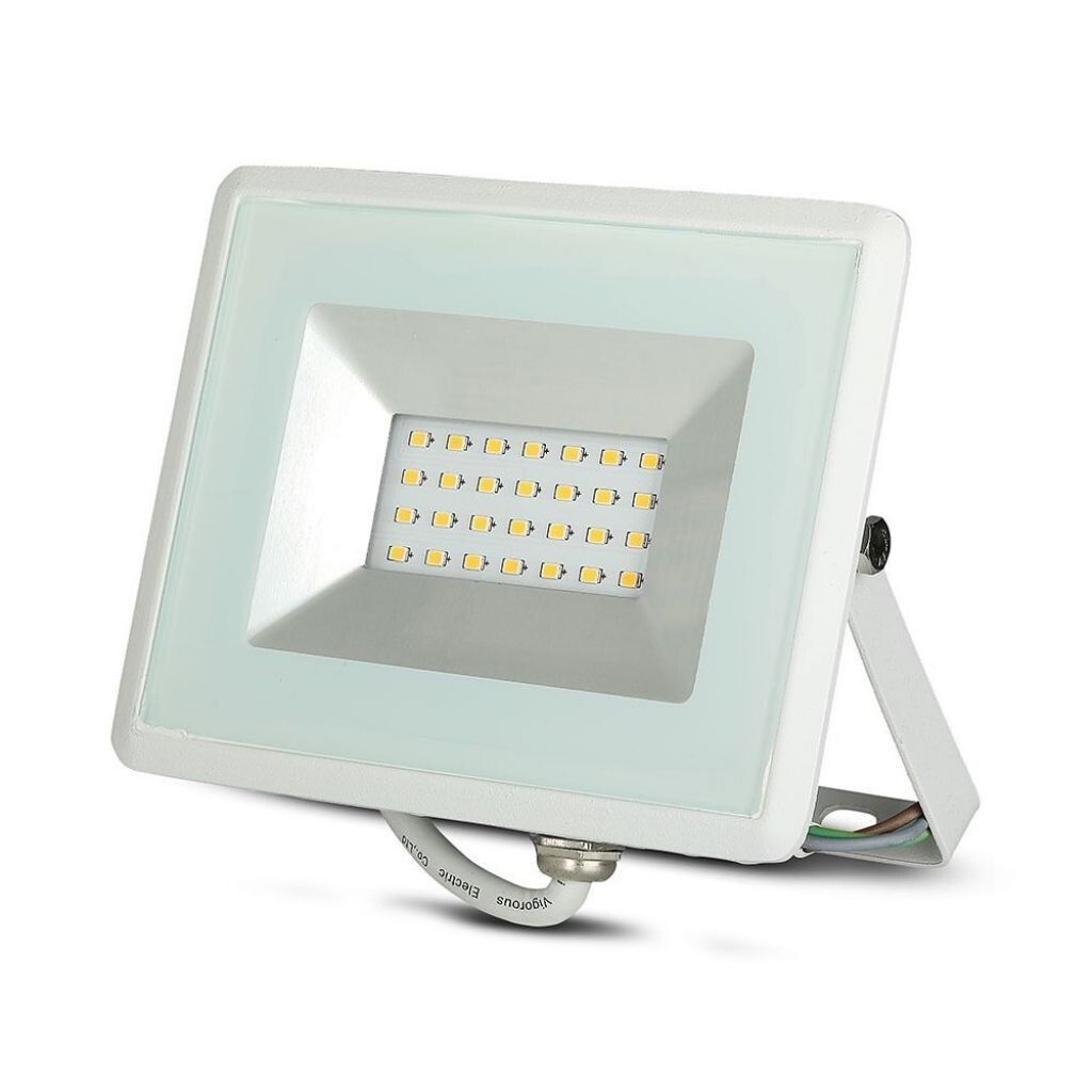 faro led da esterno v-tac vt-4021 20w 6500k ip65 bianco