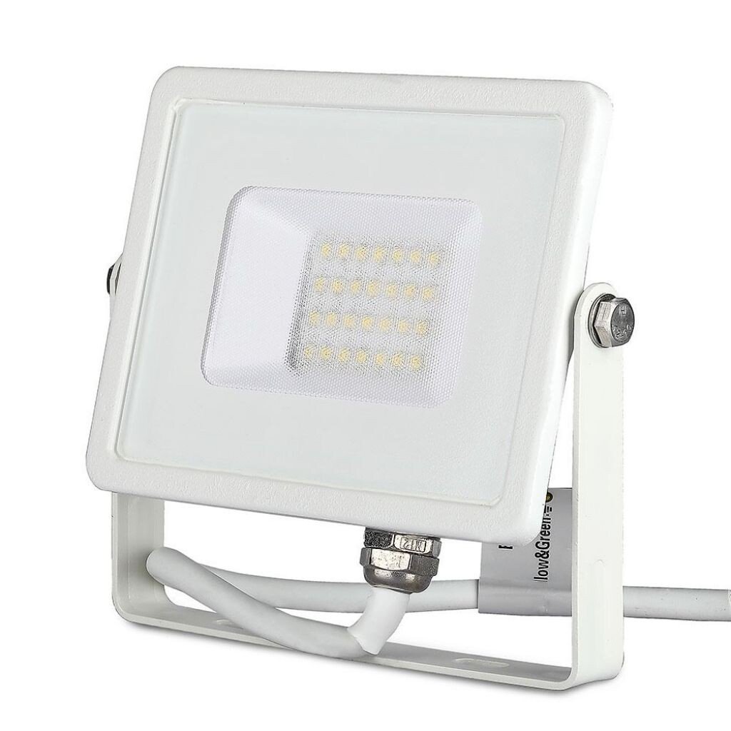 faro led v-tac vt-20-w 20w samsung 6400k ip65 bianco