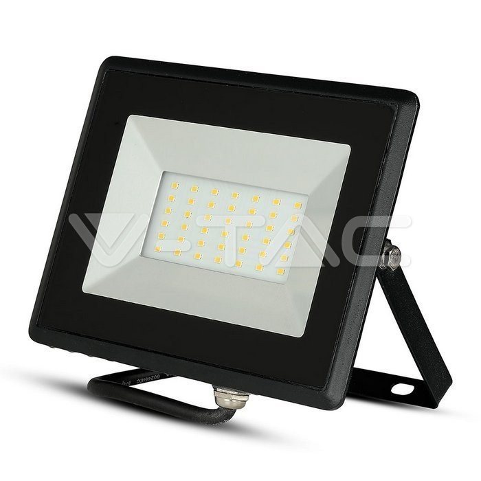 proiettore led v-tac vt-4031 30w e-series nero 3000k ip65