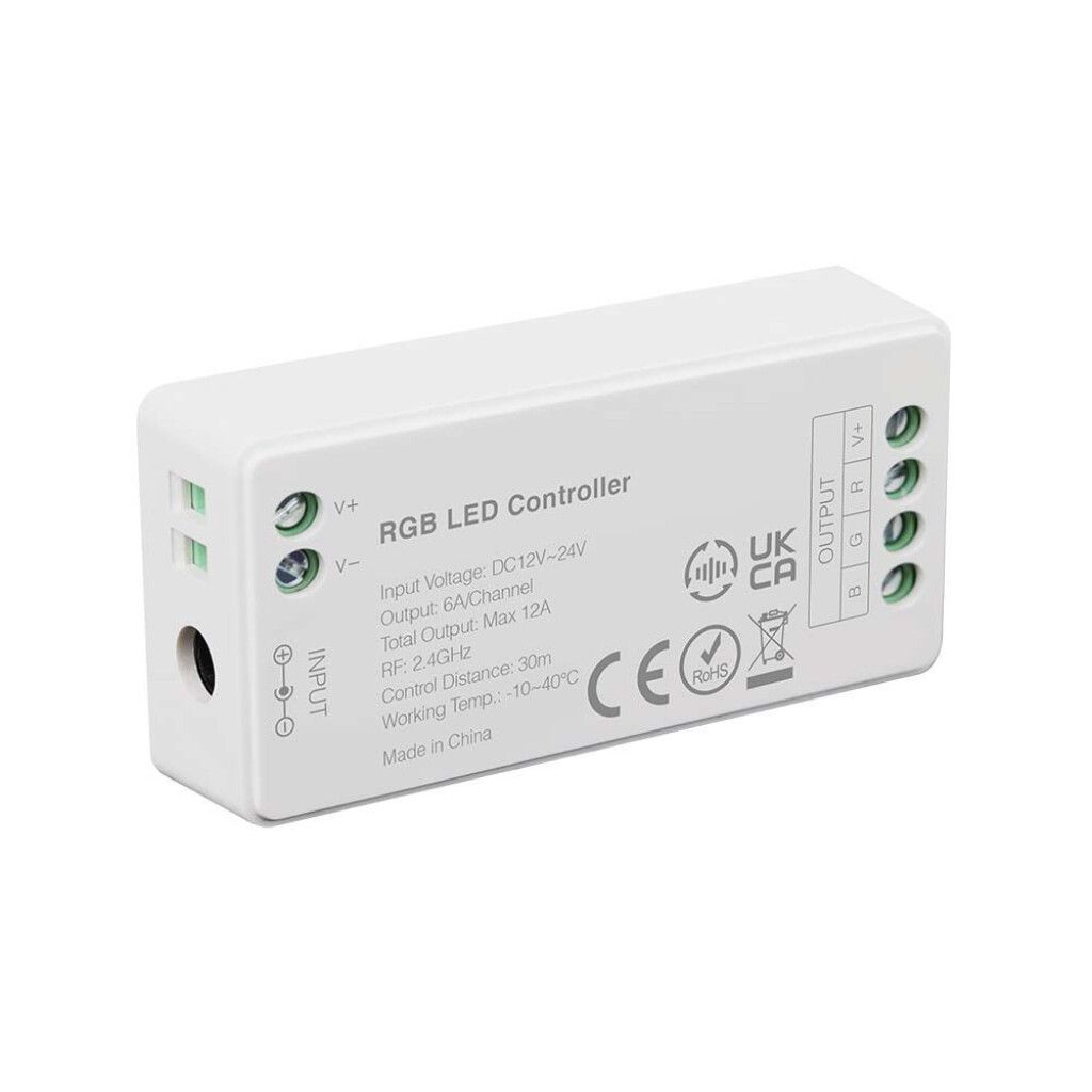 controller wireless rgb+w v-tac vt-2434 12-24v 12a
