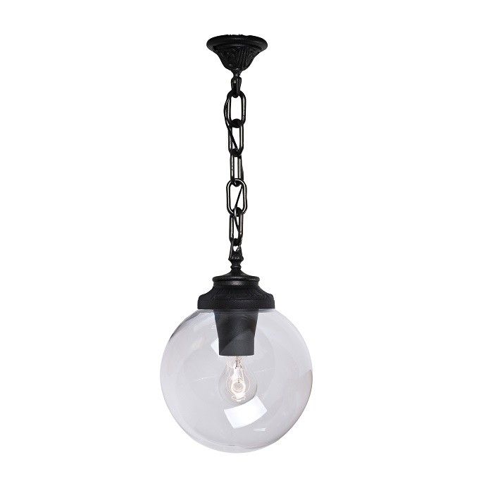 lampada a sospensione fumagalli sichem/g250 nera trasparente e27 ip55 - dettaglio 2
