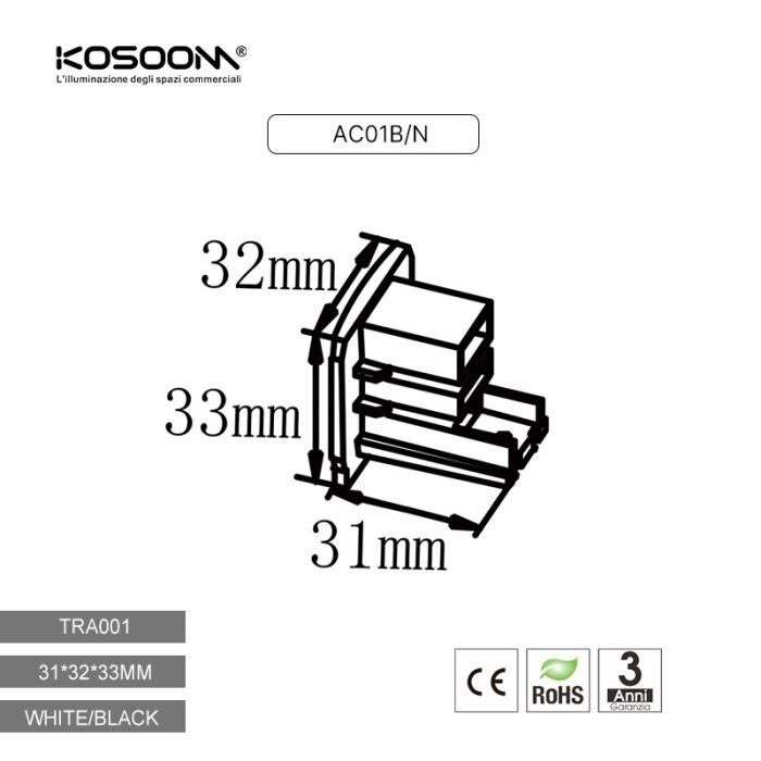 tappo terminale per binario trifase kossom ac01n nero - dettaglio 2