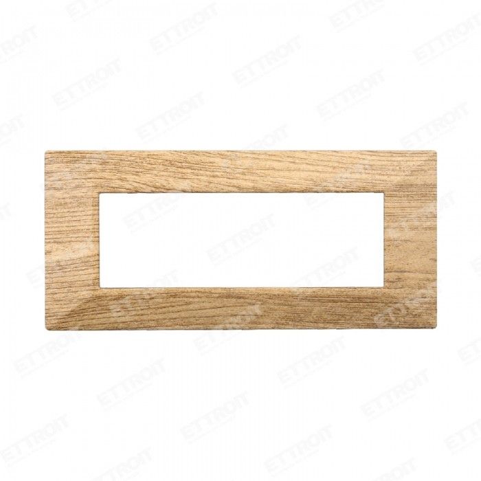 placca piramide 6 moduli ettroit moon an90605 legno scuro compatibile axolute