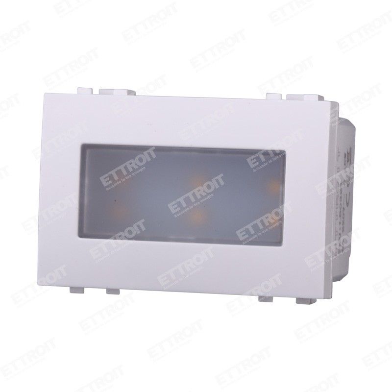 lampada segnapasso led ettroit space lb0323 3 posti 3000k