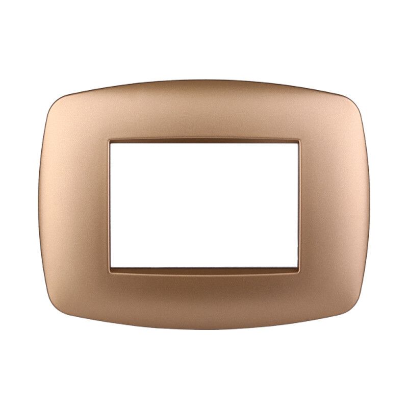 placca slim 3 posti ettroit space ln87311 oro compatibile living