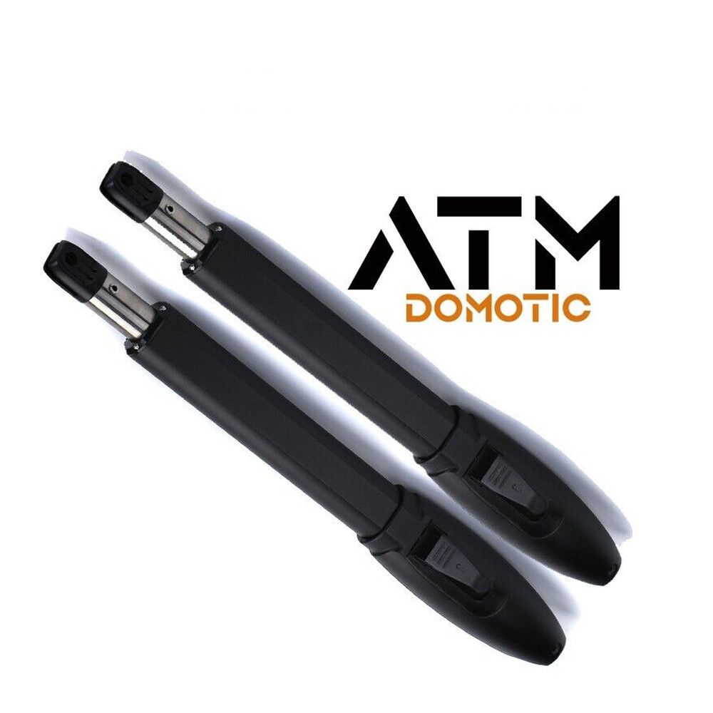 kit automazione cancello battente atm domotic atmsw300dc 300 kg con app