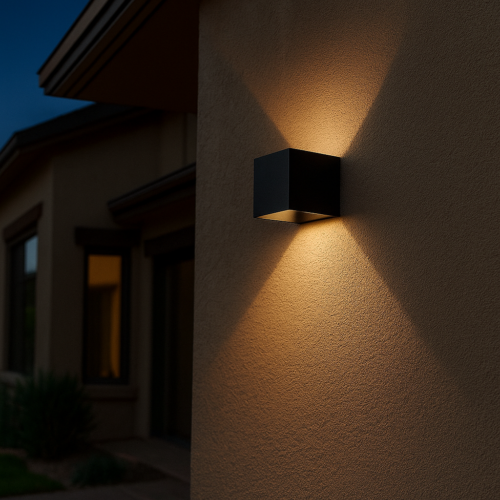 applique led da esterno universo 3 color es66-n3c 22w ip65