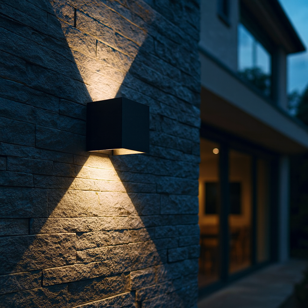 applique led da esterno universo 3 color es66-n3c 22w ip65 - dettaglio 2