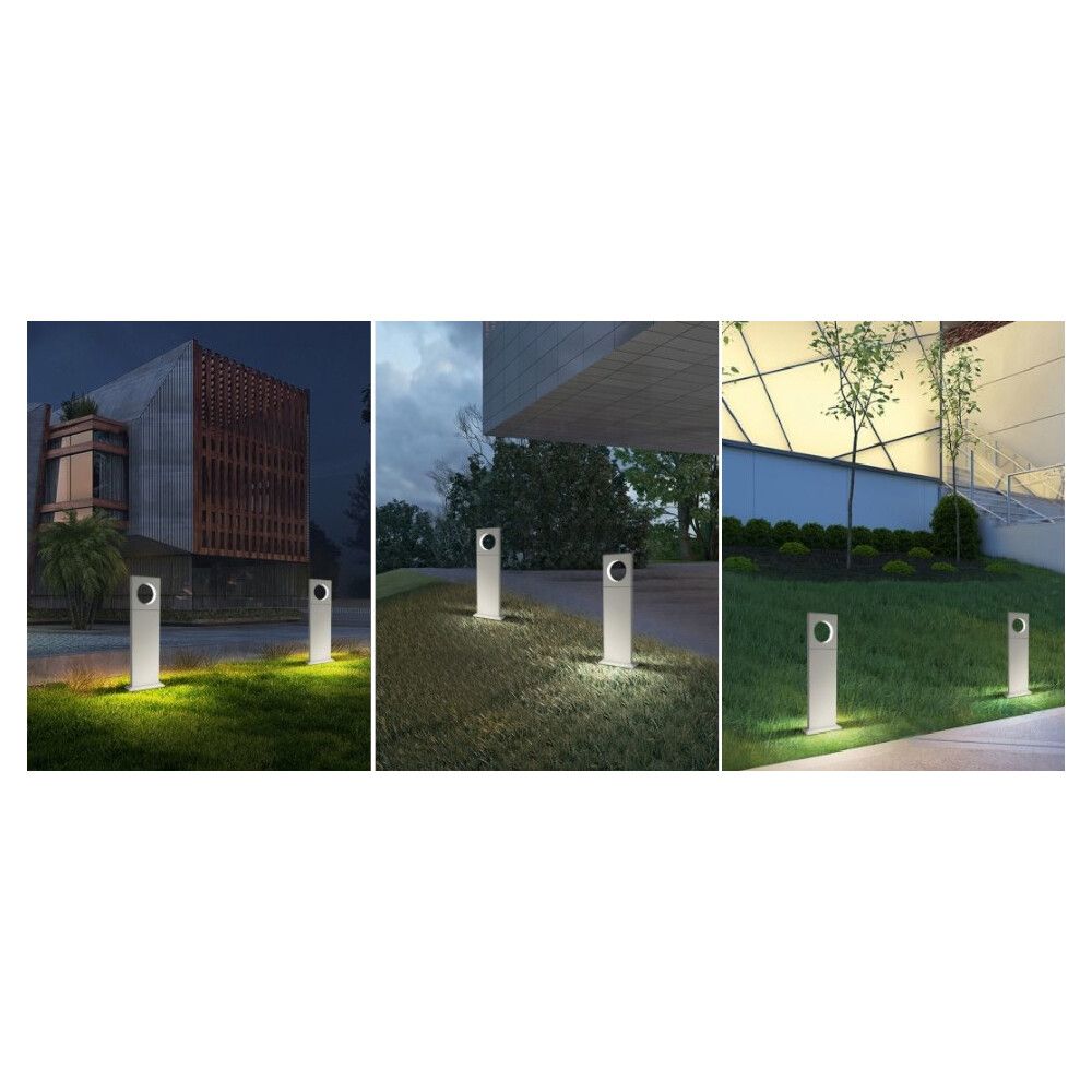 paletto led universo es60 12w bianco ip65 da giardino - dettaglio 3
