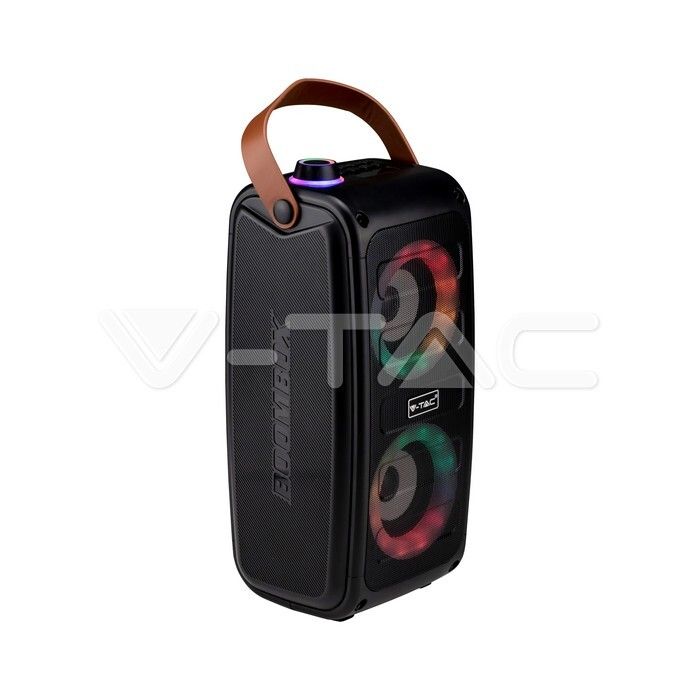 altoparlante ricaricabile v-tac vt-6203-2 20w rgb con usb e tf