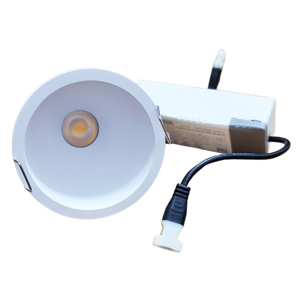 faretto led da incasso universo tsd-bc 5w 3000k con alimentatore