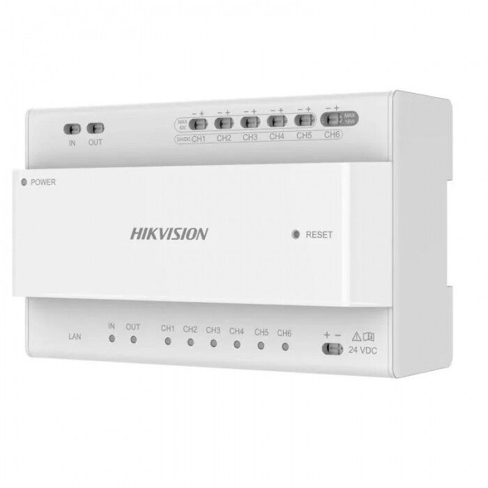 distributore ip a 2 fili hikvision ds-kad704y per videocitofono
