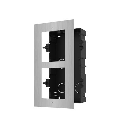 supporto da incasso hikvision ds-kd-acf2/plastic per 2 moduli videocitofono
