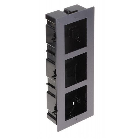 supporto da incasso hikvision ds-kd-acf3-plastic per 3 moduli videocitofono