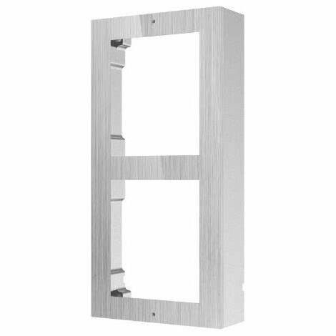 supporto da parete hikvision ds-kd-acw2/s in acciaio inox per 2 moduli