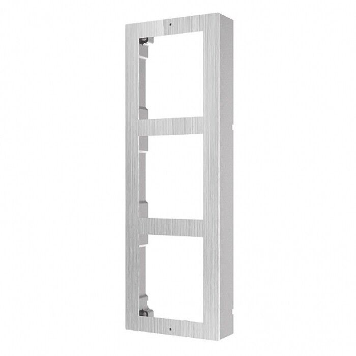 supporto da parete hikvision ds-kd-acw3/s in acciaio inox per 3 moduli