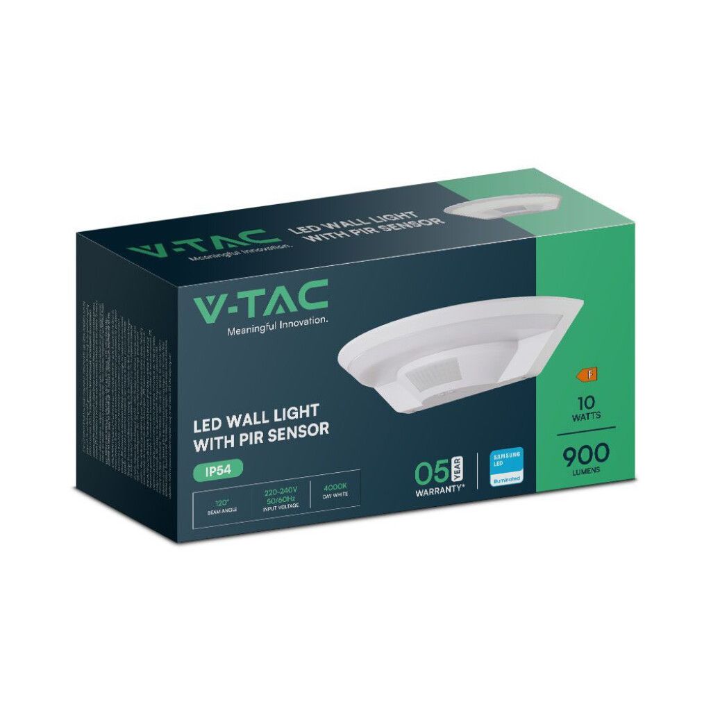 plafoniera led v-tac vt-81005 10w 4000k con sensore pir - dettaglio 2