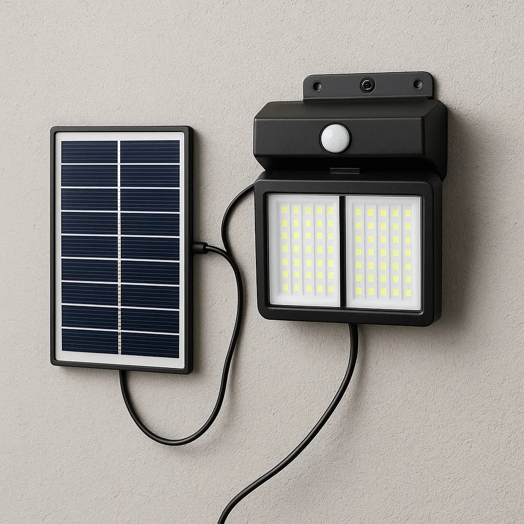 applique solare da esterno universo sw2012-f con sensore di movimento 260 lumen