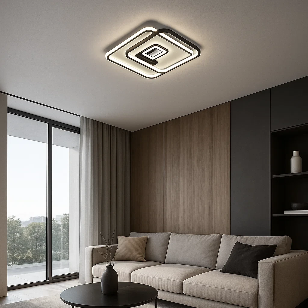 plafoniera led terafacatory 5023 152w con telecomando e tre tonalità di luce