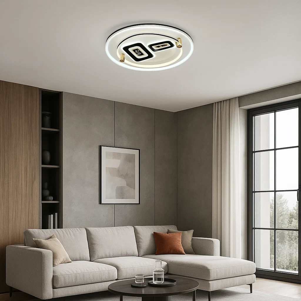 plafoniera led terafacatory 5045 158 w con telecomando e 3 tonalità
