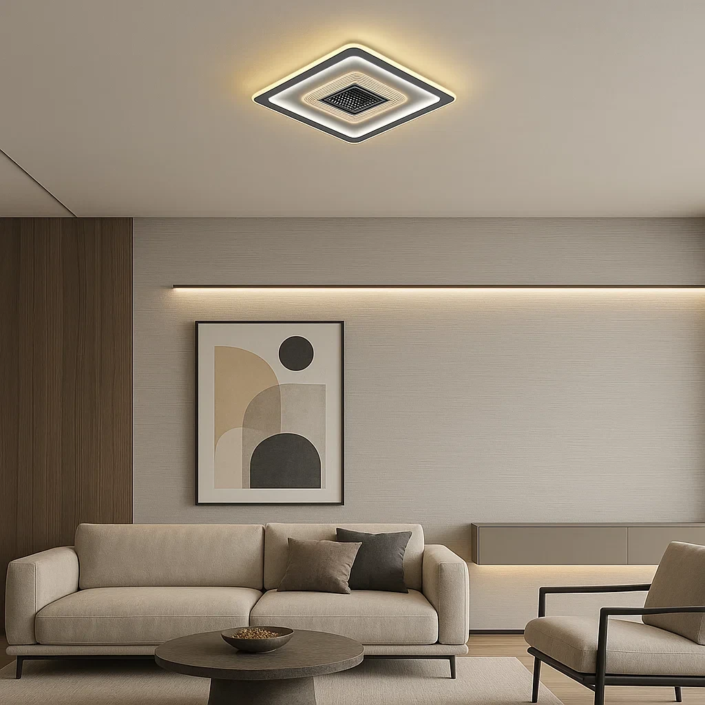 plafoniera led 180w modello 5233-3d con telecomando e 3 tonalita di luce