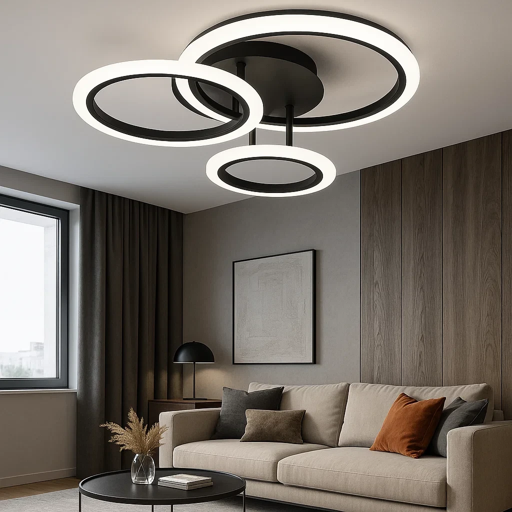 plafoniera led 44w 6090-3 con telecomando e 3 tonalita di luce